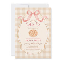 Un pequeño pastelito Otoño Gingham Baby Shower