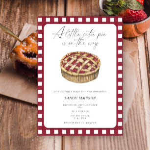 Invitación Un pequeño pastelito viene en camino Fiesta de Bab