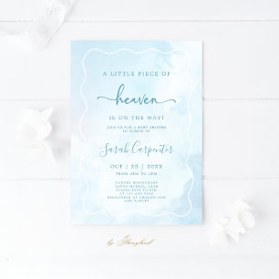 Invitación Un pequeño pedazo del cielo Shower Niño
