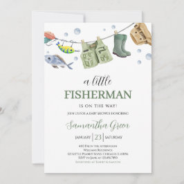 Invitación Un pequeño pescador Baby Shower