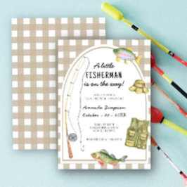 Invitación Un pequeño pescador está en camino Baby Shower