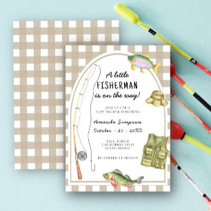 Invitación Un pequeño pescador está en camino Baby Shower