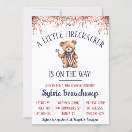 Invitación ¡Un pequeño petardo está en camino! Baby Shower