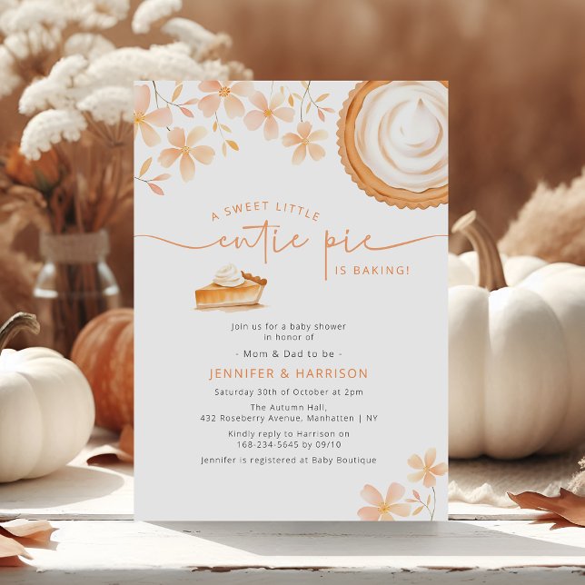 Invitación Un Pequeño Pie Córtico | Baby Shower (Subido por el creador)