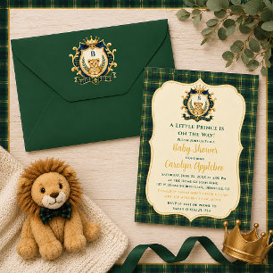 Invitación Un pequeño príncipe baby boy baby shower