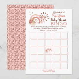 Invitación Un pequeño rayo de juego de bingo de Baby Shower S