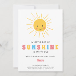 Invitación Un pequeño rayo de luz solar Baby Shower
