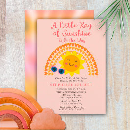 Invitación Un pequeño rayo de luz solar Chica Baby Shower