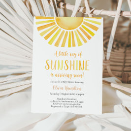 Invitación Un pequeño rayo de luz solar en Baby Shower