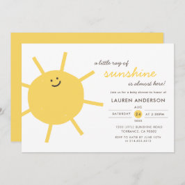 Invitación Un pequeño rayo de luz solar en Baby Shower