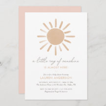 Un pequeño rayo de sol Chica boho Baby Shower
