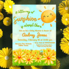 Invitación Un pequeño rayo de sol está casi aquí
