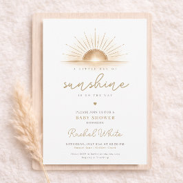 Invitación Un pequeño rayo de sol está en camino Baby Shower