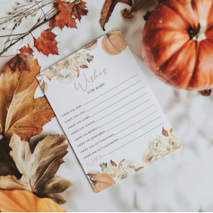 Invitación Un Pequeño Ropa De Calabaza Baby Shower Quiere Una