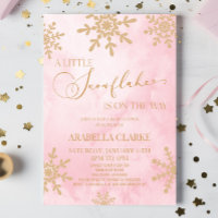 Un pequeño Snowflake Winter Wonderland Baby Shower