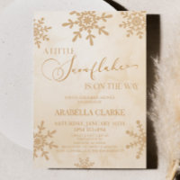 Un pequeño Snowflake Winter Wonderland Baby Shower
