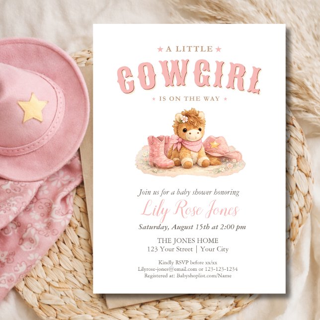 Invitación Un pequeño ternero está en camino Baby Shower (Subido por el creador)