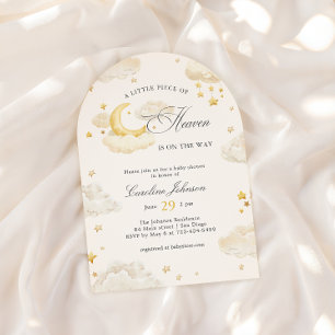 Invitación Un pequeño trozo de cielo arco de baby shower soña