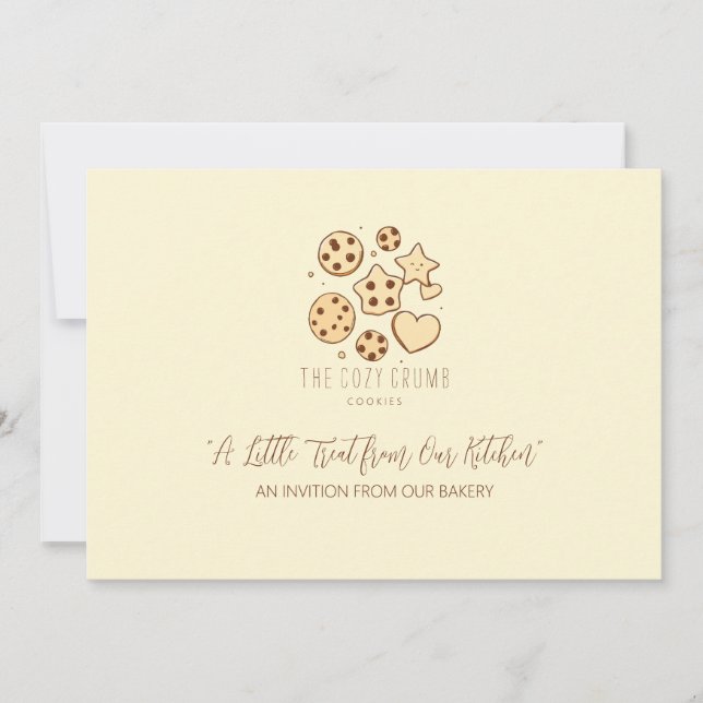 Invitación Un pequeño truco de nuestra cocina (Crema) (Anverso)