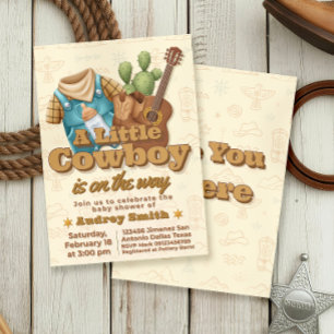 Invitación Un pequeño vaquero está en camino
