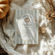 Un pequeño y cortizo Baby Shower de cabaña verde