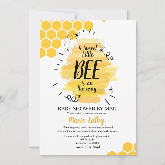 Invitación Un pequeño y dulce estofado está en camino de duch (Anverso)