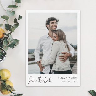 Invitación Un Personalizado moderno y sencillo salva la foto 