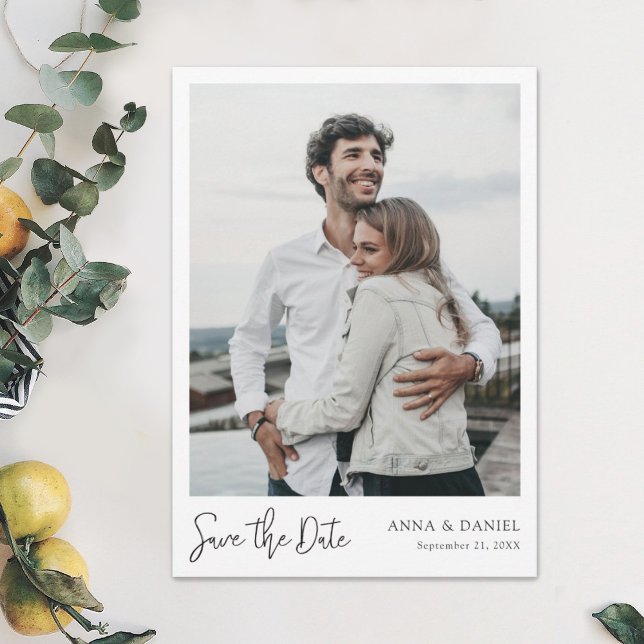 Invitación Un Personalizado moderno y sencillo salva la foto  (Subido por el creador)
