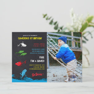 Invitación Un pez dos peces - foto infantil Cumpleaños