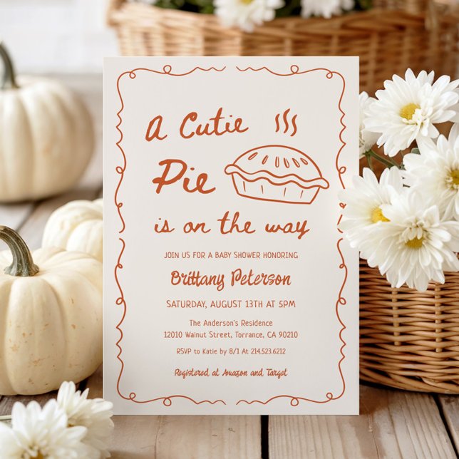 Invitación Un Pie Cúbico Está En Camino De Pie Baby Shower (Subido por el creador)