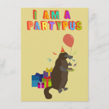 Un platypus que ama ir de fiesta