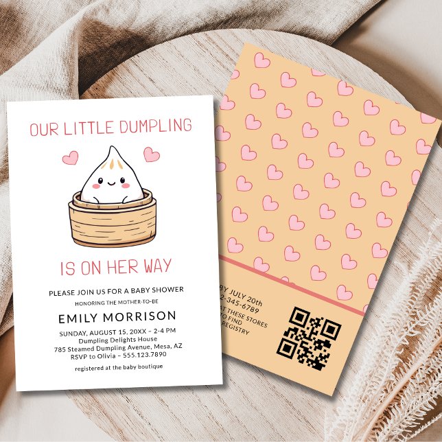 Invitación Un poco aburrido a su manera QR Code Baby Shower (Subido por el creador)