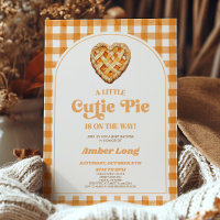 Un poco curado de pie retro corazón de Baby Shower