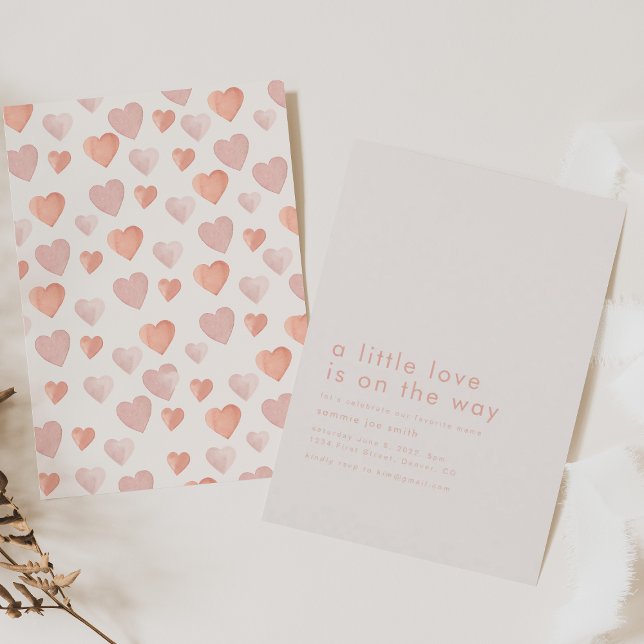Invitación Un poco de amor está en el camino de la Baby Showe (Subido por el creador)