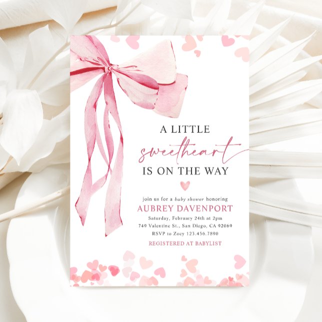 Invitación Un poco de amor para el Baby Shower de San Valentí (Subido por el creador)