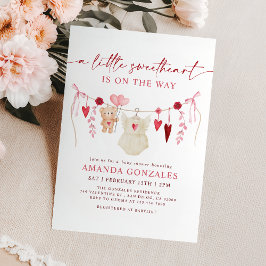 Invitación Un poco de amor para el Baby Shower de San Valentí