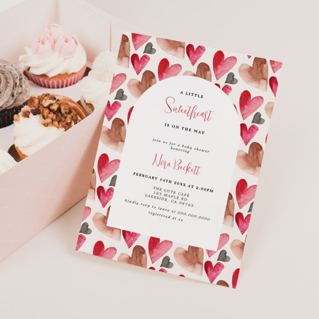 Invitación Un poco de amor San Valentín Baby Shower (Subido por el creador)