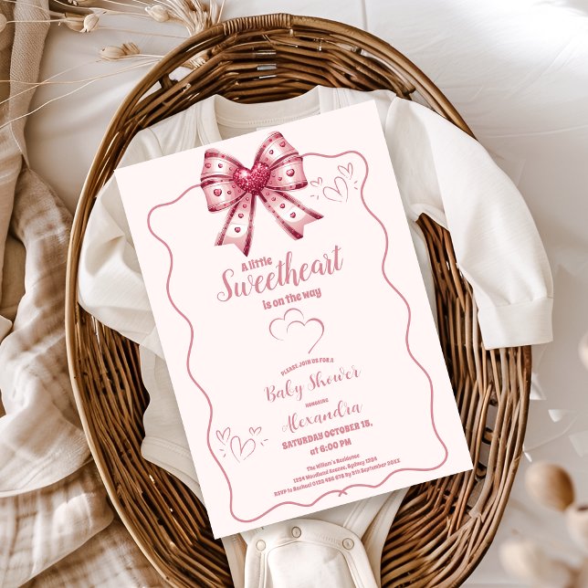 Invitación Un poco de amor Valentine Baby Shower (Subido por el creador)