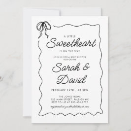 Invitación Un poco de amor Valentine inunda Baby Shower