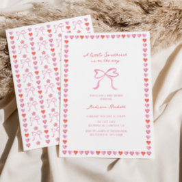 Invitación Un poco de Baby Shower caprichoso