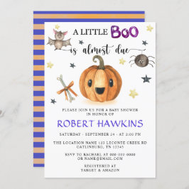 Invitación Un poco de Baby Shower de calabaza para Halloween