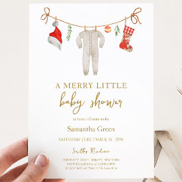 Invitación Un poco de Baby Shower de moras neutra de género