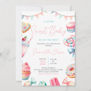 Invitación Un poco de Baby Shower dulce