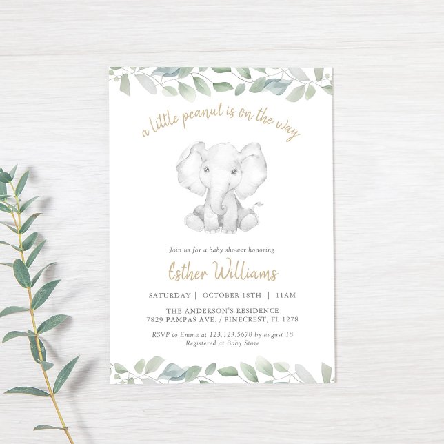 Invitación Un Poco De Cacahuete Está En Camino Del Elefante B (Subido por el creador)