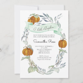Invitación Un poco de calabaza cae el género neutro de Baby S