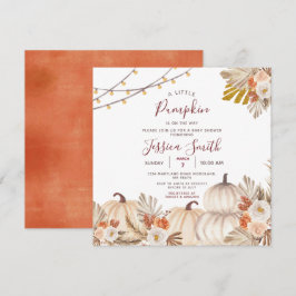 Invitación Un poco de calabaza se enamora Baby Shower