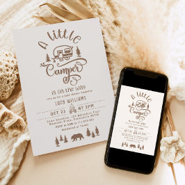 Invitación Un poco de camper está en camino. Ducha bebé