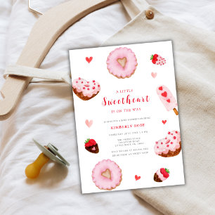 Invitación Un poco de cariño hace a Valentines Baby Shower