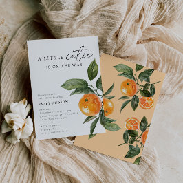 Invitación Un Poco De Cita Está En El Camino De Citrus Baby S