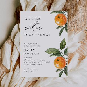 Invitación Un Poco De Cita Está En El Camino De Citrus Baby S